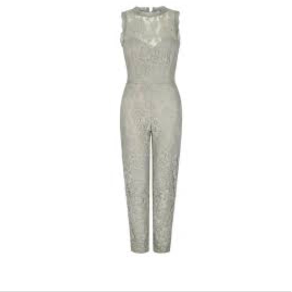Iska London Silver Grey Lace Long Sleeve Jumper 2